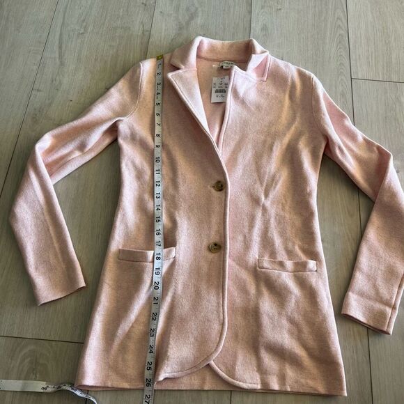 J Crew pink sweater blazer size XXS - Picture 2 of 8